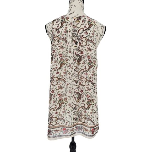 Max Studio Floral Sleeveless Trapeze Top Large - Picture 3 of 8